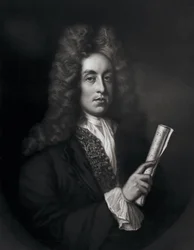 Portræt af Henry Purcell, graveret af George J. Zobel