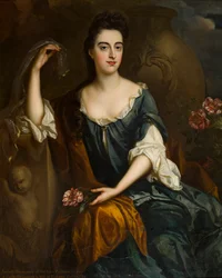 Portræt af fru Judith Corbet, ca. 1680-1710 (olie på lærred)