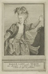 Aloisia Lange, født Weber 1760-1839 som Zemire, 1784.