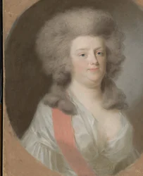 Augusta Maria Carolina af Nassau-Weilburg (1764-1802). Niece af William V, Prins af Orange-Nassau, datter af hans søster Carolina