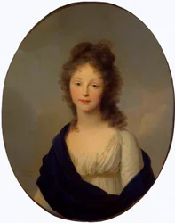 Portræt af dronning Louise af Preussen, 1776-1810, 1798.
