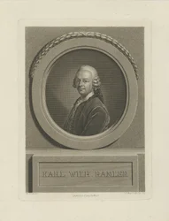Portræt af Karl Wilhelm Ramler 1725-1798, 1774.