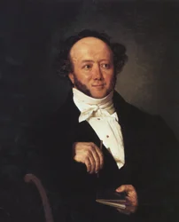 Portræt af Albert Bitzius (1797-1854).