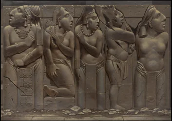 En samling af Waldecks originale kunstværk fra Mesoamerica, boks 19 af 22