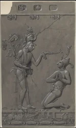 En samling af Waldecks originale kunstværk fra Mesoamerica, boks 2 af 22