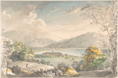 Udsigt over klosteret i Tegernsee set fra nordøst