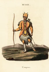 Mand af de nomadiske Evenki -folk