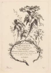Trompetformede blomster Fleures Baroque (serietitel på objekt)
