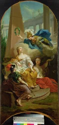 Allegori, der repræsenterer landgravernes velstående styre i Hessen-Kassel, 1764