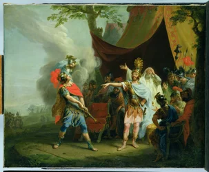 Achilles har en strid med Agamemnon, 1776