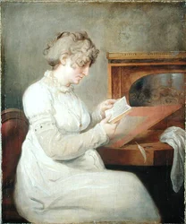 Portræt af digteren Engel Christine Westphalen (1758-1840)