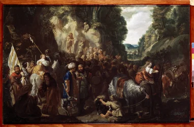 ""La preaching de saint Jean Baptiste"" (Saint John The Baptist Preaching) Maleri af Johann Hulsman (1600-tallet) 1635 Eremitagemuseet, Sankt Petersborg