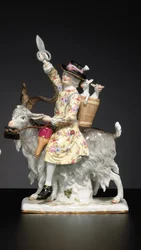 Meissen-figur af den walisiske skrædder, slutningen af det 19./20. århundrede (porcelæn)