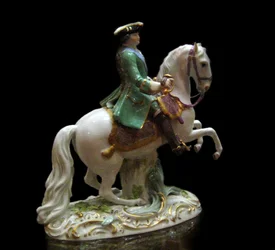 Rytterportræt af kejserinde Catherine II 1729-1796 i Semenovsky Life-Guards Regiment Uniform, 1770