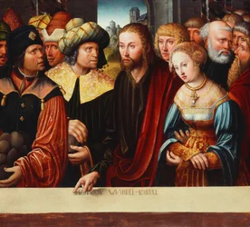 Kristus og den myndige kvinde, ca. 1525