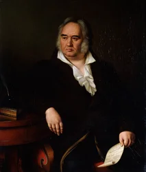 Portræt af digteren Ivan A Krylov, 1832