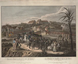 Napoleon Bonapartes begravelsesoptog på St. Helena, 1821