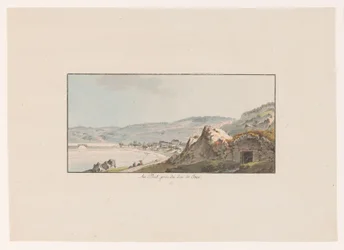Udsigt over Pout ved Lac de Joux Au Pout, pres du Lac de Joux (titel på objekt) Udsigt over Schweiz (serietitel) Collection de quelques vues dessinées en Suisse d