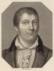 Portræt af violinisten og komponisten Louis Spohr 1784-1859, 1820.