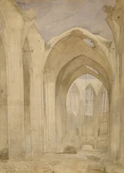 Ruinerne af St. Nicholas, 1842 (wc på papir)