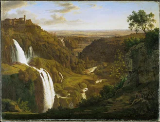 Vandfald nær Tivoli, Italien