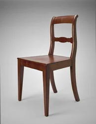 Sidestol, ca. 1845-60 (sort valnød)