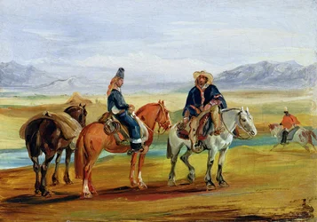 Chilenske huasoer, ca. 1836