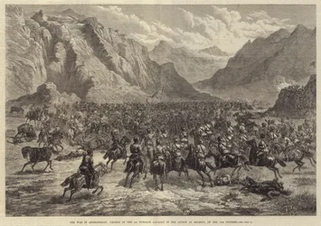 Krigen i Afghanistan, anklage over det 2. Punjaub-kavaleri i aktionen ved Shahjui, den 24. oktober