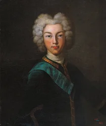Portræt af zaren Peter II af Rusland 1715-1730, slutningen af 1720
