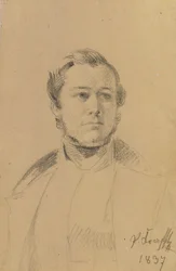 Portrætstudie af Franz Xaver Eckl