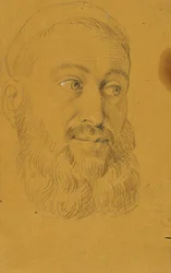 Portrætstudie for Rudolf von Habsburg og præsten