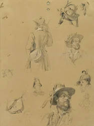 Skitse til "Scene fra den tyrolske frihedskamp"