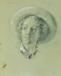 Studie til "Hermann og Dorothea i vingården"