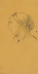 Studie til "Ossian og Malvina"
