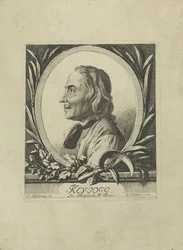 Portræt af Jakob Kleinjogg Gujer 1718-1785, 1772.