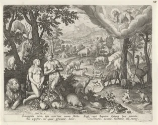 Gud Faderen velsigner Adam, Eva og dyrene Creation of the World (serietitel)
