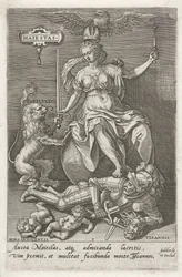 Værdighed (Majestas) overvinder Tyranni (Tyrannier) Maiestas (titel på objekt) Dyderne erobrer lasterne (serietitel)