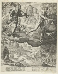 sydenvind Meridies (titel på objekt) De fire vinde (serietitel)