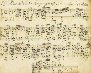 Orgelkor-optakt. Fra den lille orgelbog. 1713-1716