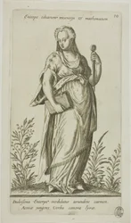 Enterpe, Muse of Music, plade 10 fra Parnassus Biceps