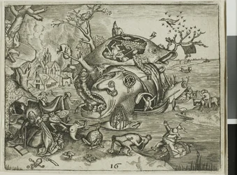 The Temptation of Saint Anthony, plade 16 fra Emblemata Secularia