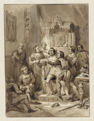 Grev Vilhelm V bliver sindssyg og myrder Gerrit van Wateringen, 1357