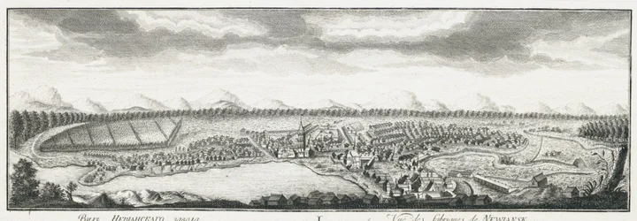 Udsigt over Nevyansk fabrikker, ca 1735