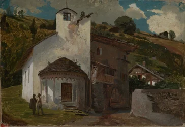 Kapel i en alpelandsby