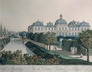Kurfyrstepaladset i Poppelsdorf, nær Bonn, af Johann Ziegler