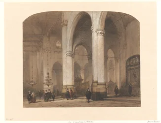 Udsigt i St. Laurenskerk i Rotterdam