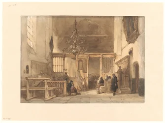 Interiør af en kirke i Utrecht