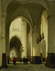 Interiør af Sankt Bavo-kirken i Haarlem