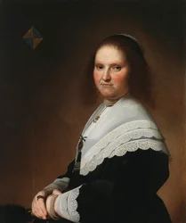 Portræt af Anna van Schoonhoven, 1645.