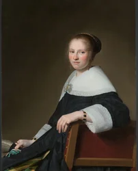 Portræt af Maria van Strijp Maria van Strijp (1627-1707), kone til Eduard Wallis